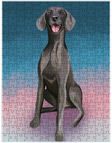 Weimaraner Dog Puzzle with Photo Tin