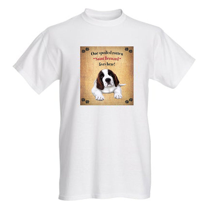 Saint Bernard Spoiled Rotten Dog T-Shirt