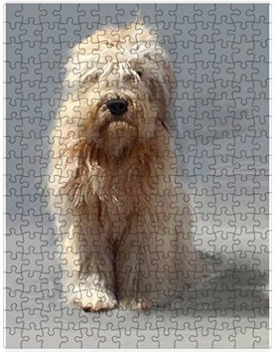 Wheaten Terrier Dog Puzzle with Photo Tin D582