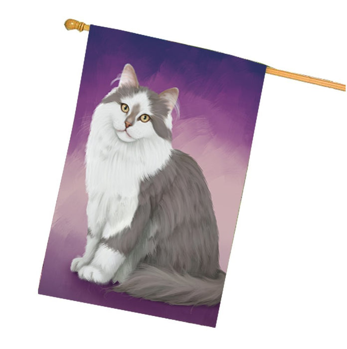 Siberian Cat House Flag FLGA48116