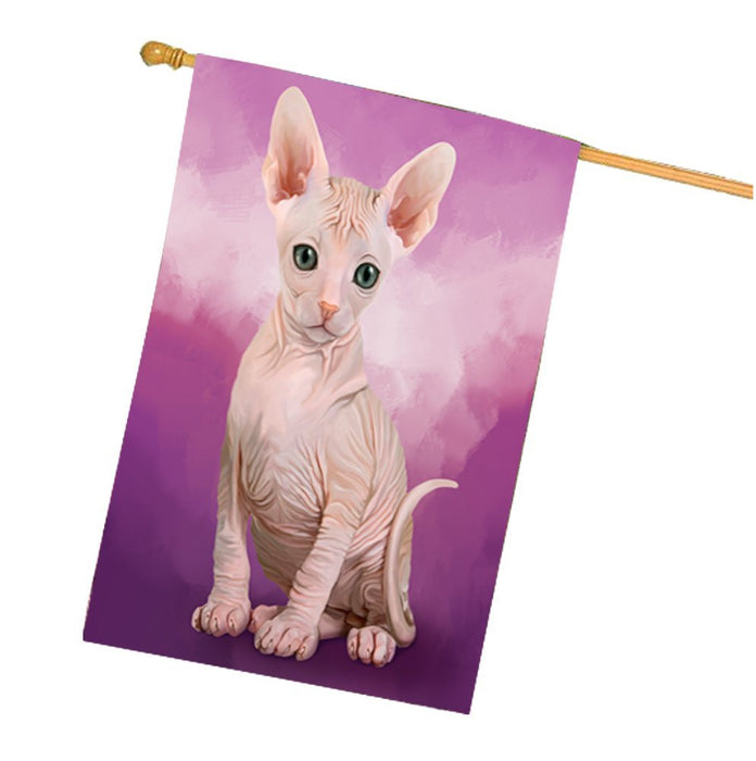 Sphynx Cat House Flag