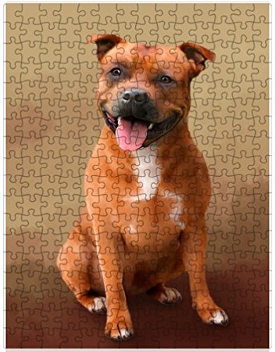 Staffordshire Dog Puzzle with Photo Tin