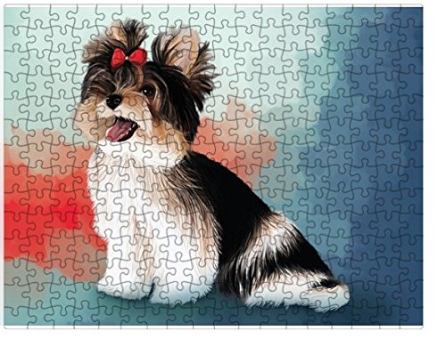 Yorkshire Terrier Dog Puzzle with Photo Tin