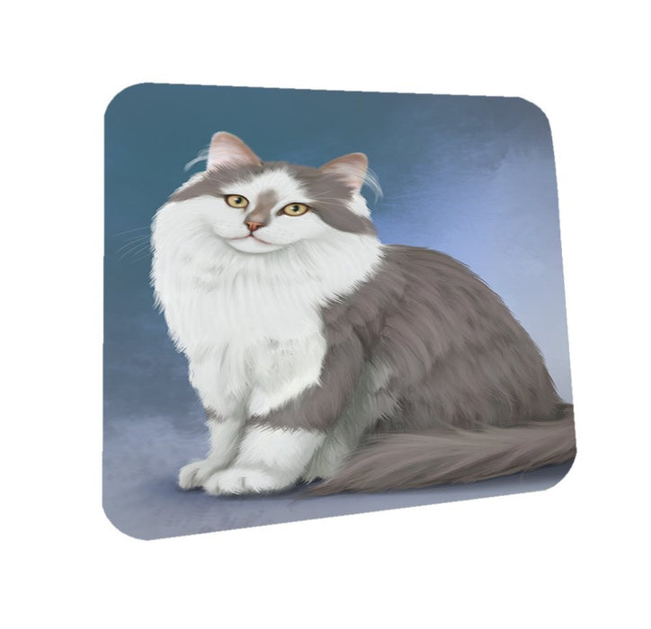 Siberian Cat Coasters Set of 4