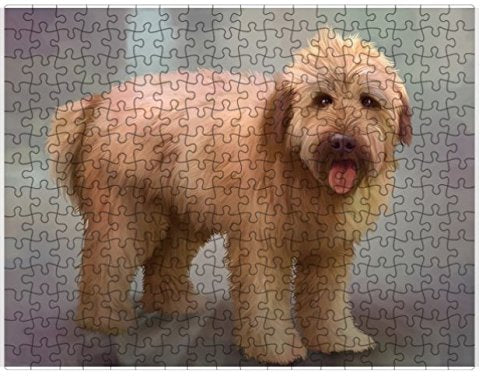 Wheaten Terrier Dog Puzzle with Photo Tin