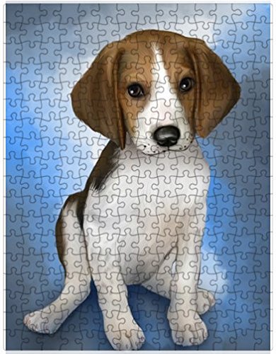 Treeing Walker Coonhounds Dog Puzzle with Photo Tin D133