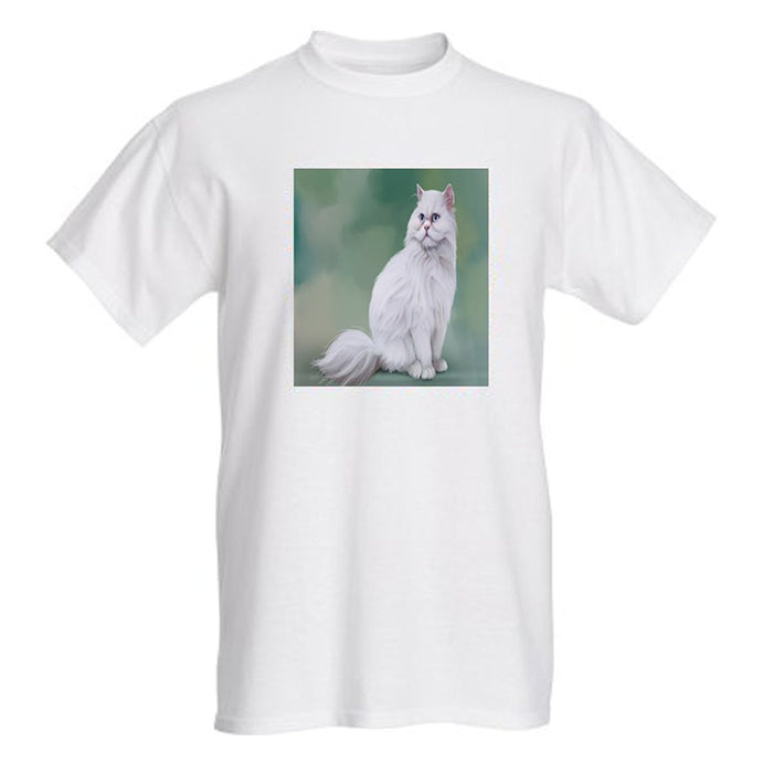 Women's White Persian Cat T-Shirt