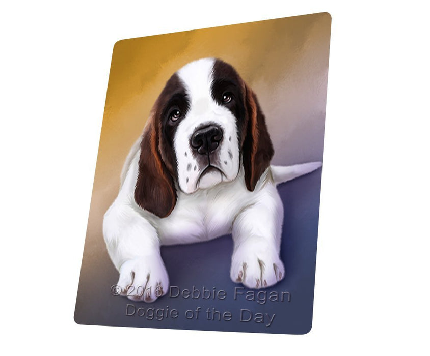 Saint Bernard Dog Tempered Cutting Board C48252