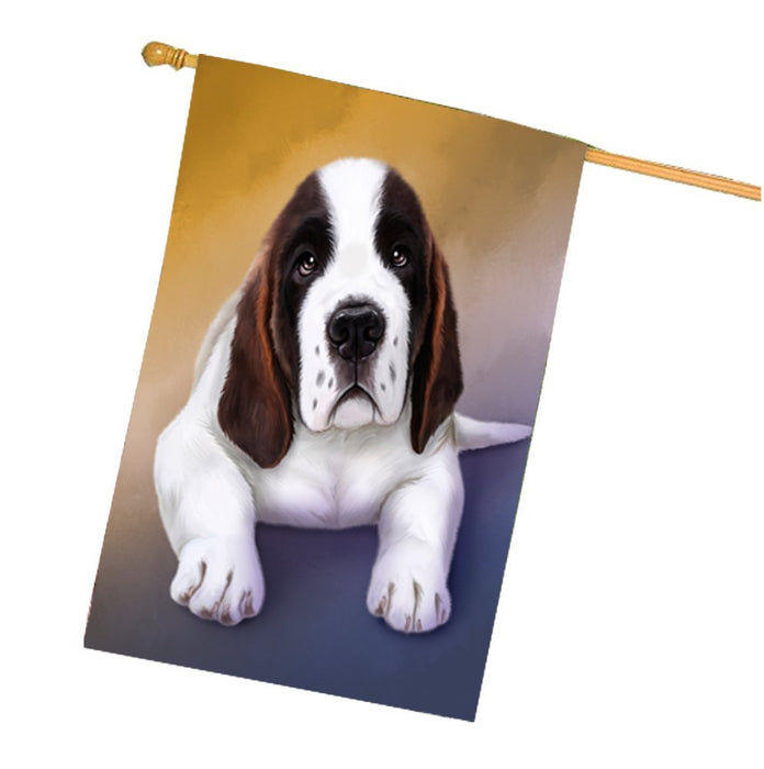 Saint Bernard Dog House Flag