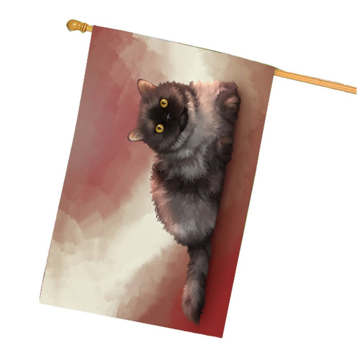 Selkirk Rex Cat House Flag FLGA48101