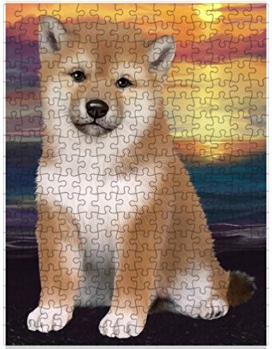 Shiba Inu Dog Puzzle with Photo Tin D544