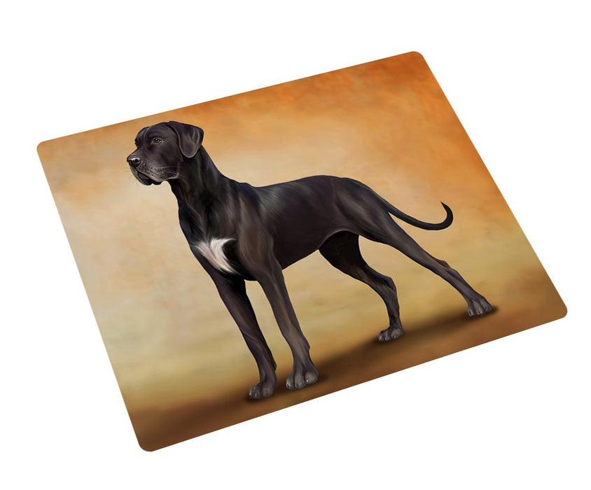 Great Dane Black Dog Magnet Mini (3.5" x 2")