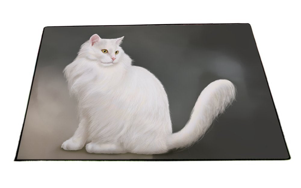 White Persian Cat Indoor/Outdoor Floormat