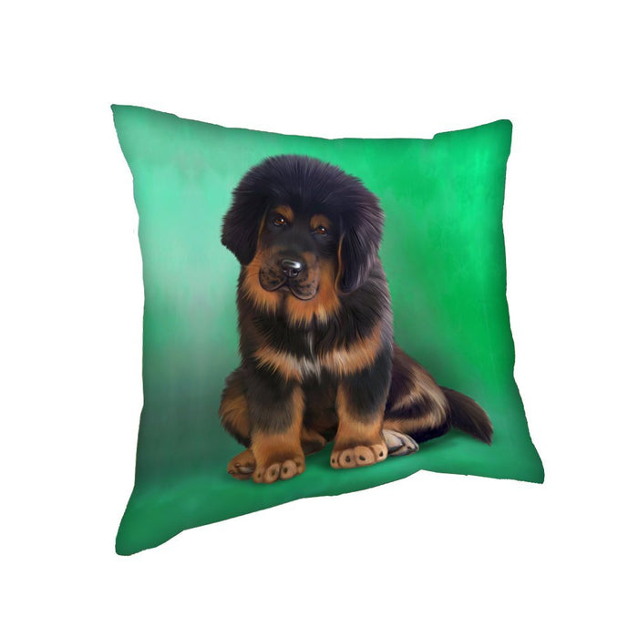 Tibetan Mastiff Puppy Dog Throw Pillow
