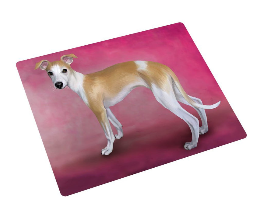 Whippet Puppy Dog Tempered Cutting Board