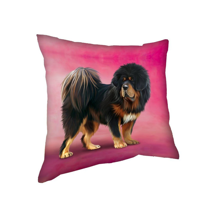 Tibetan Mastiff Dog Throw Pillow