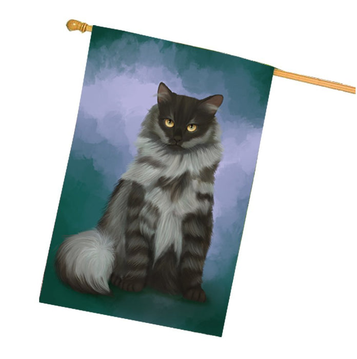 Siberian Cat House Flag FLGA48117