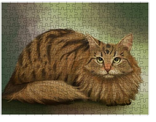Siberian Cat Puzzle with Photo Tin