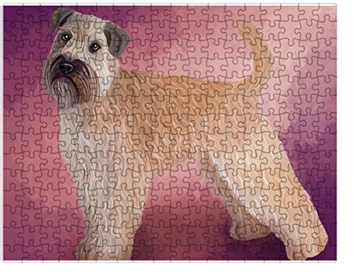 Wheaten Terrier Dog Puzzle with Photo Tin