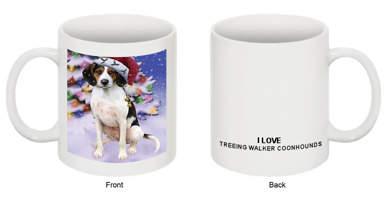 Winter Wonderland Treeing Walker Coonhound Dog Christmas Mug CMG0625