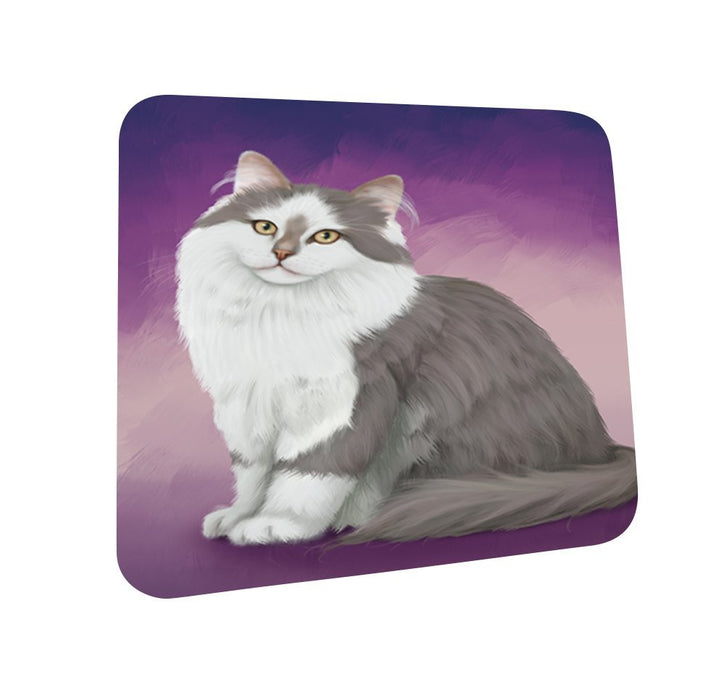 Siberian Cat Coasters Set of 4