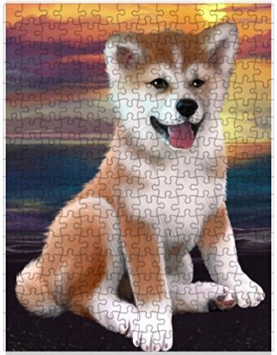 Shiba Inu Dog Puzzle with Photo Tin D546