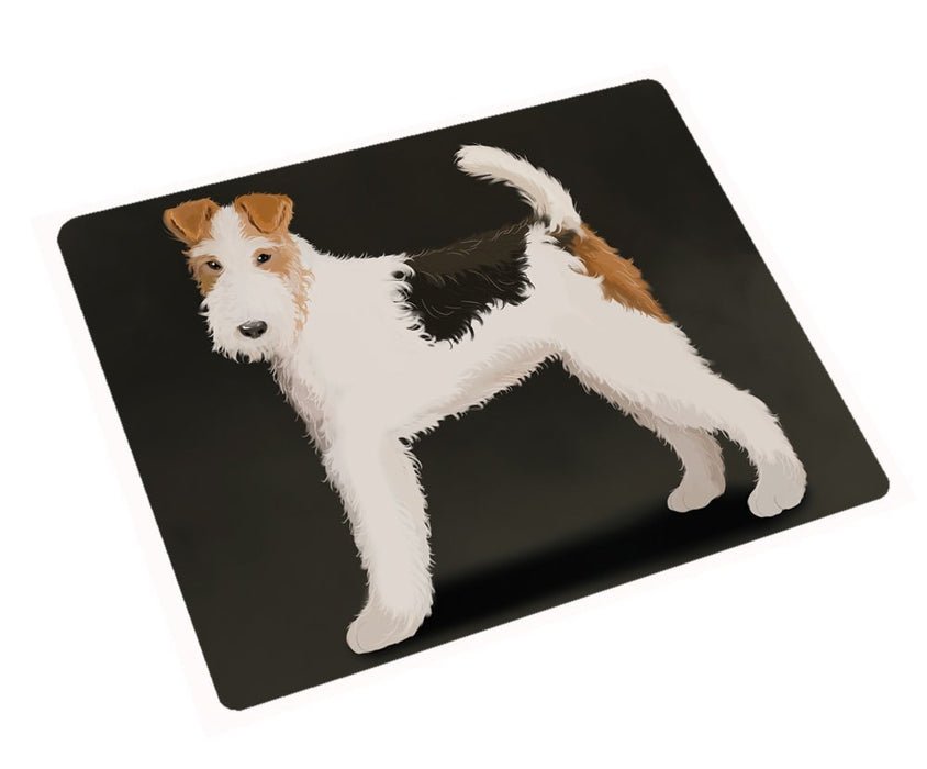 Wire Fox Terrier Dog Tempered Cutting Board