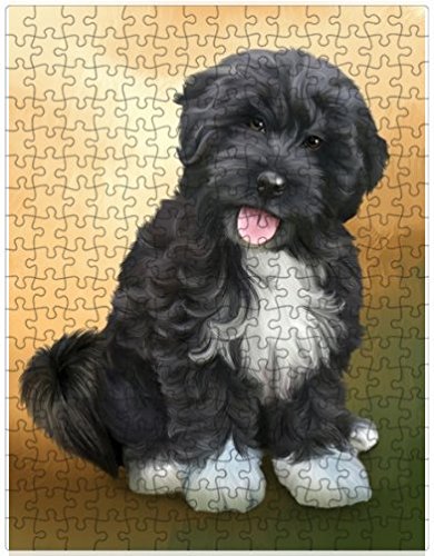 Tibetan Terrier Dog Puzzle with Photo Tin