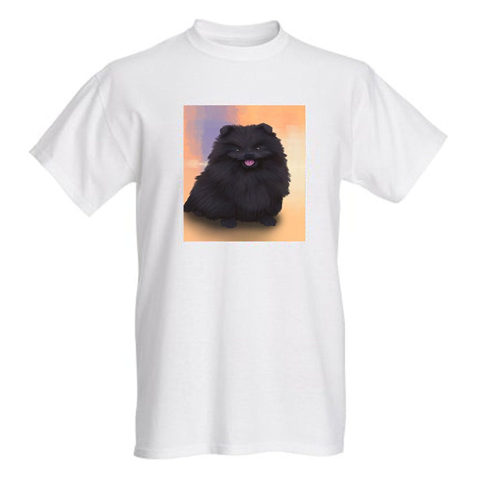 Women's Pomeranian Black Dog T-Shirt