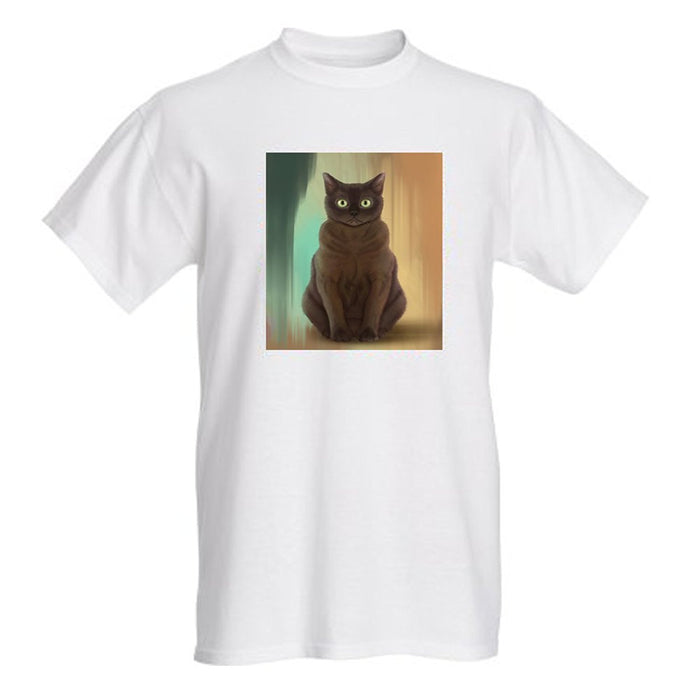 Women's American Bermese Zibeline Cat T-Shirt