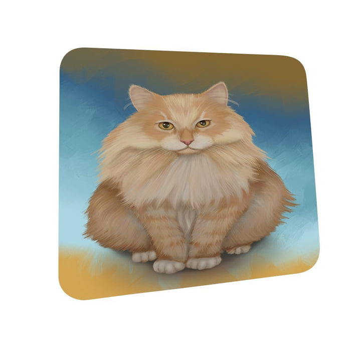 Siberian Cat Coasters Set of 4