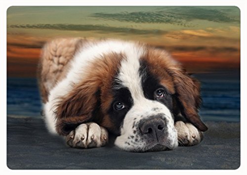 Saint Bernard Puppy Dog Cutting Board