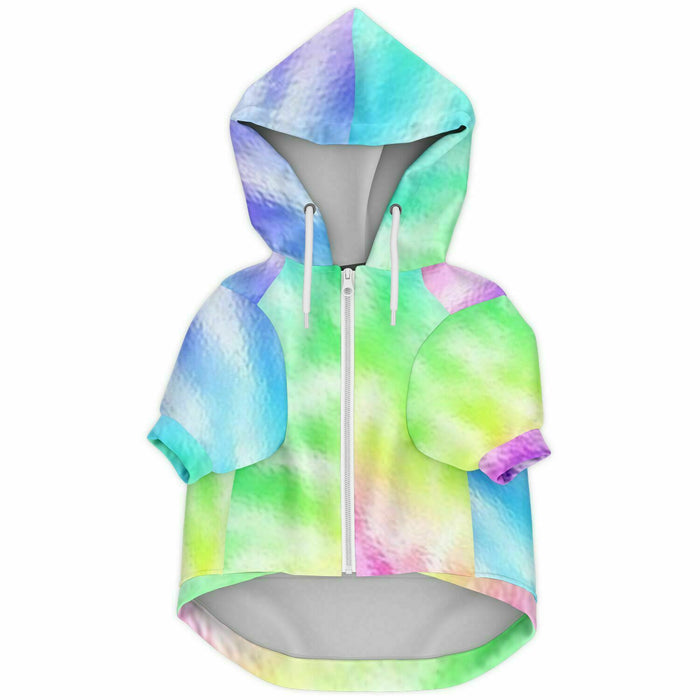 Personalize Watercolor Dog Tie Dye Hoodie Add Your Pet Photo & Name