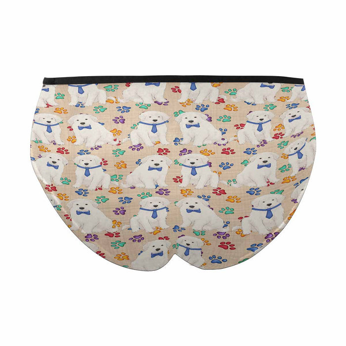 Great Pyrenees Dogs Blue  Women&#039;s High Waist Briefs (Model L26)