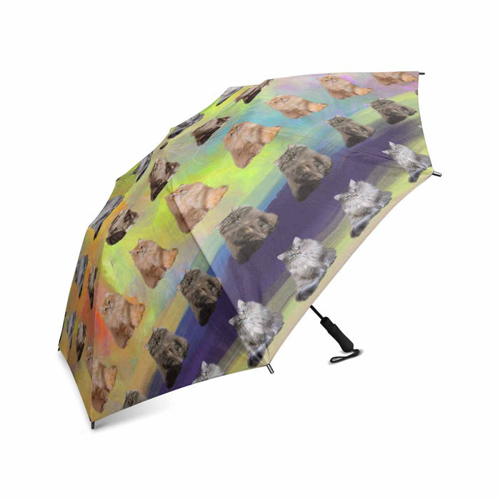 Siberian Cats  Semi-Automatic Foldable Umbrella