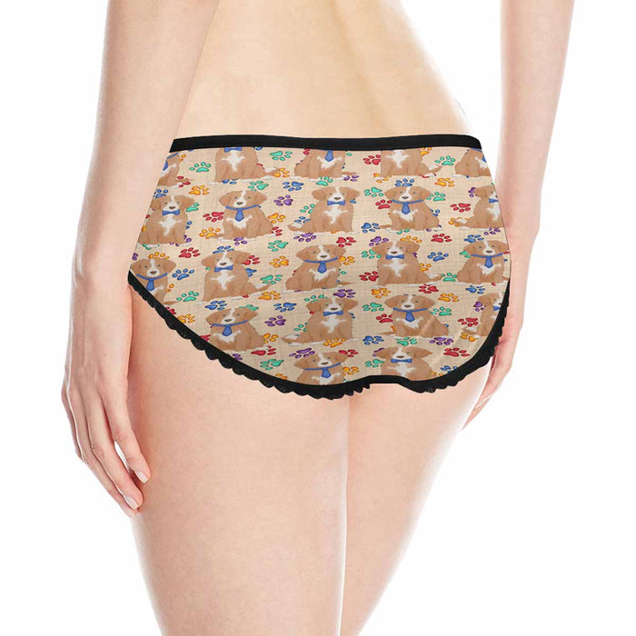 Nova Scotia Duck Toller Retriever Dogs Blue  Women's All Over Print Classic Briefs