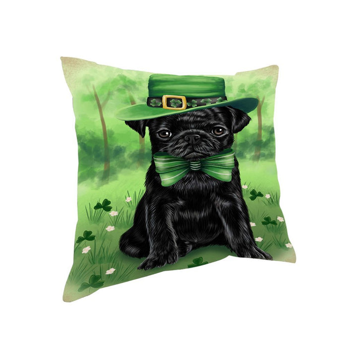 St. Patricks Day Irish Portrait Pug Dog Pillow PIL52808