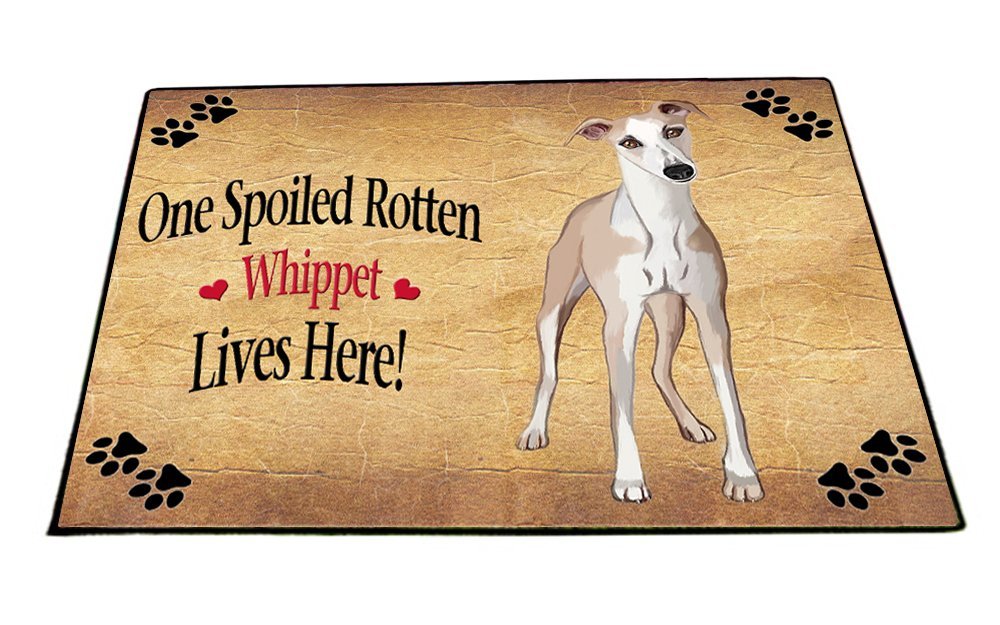 Spoiled Rotten Whippet Dog Indoor/Outdoor Floormat