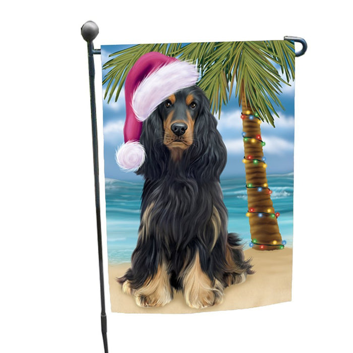 Summertime Christmas Happy Holidays Cocker Spaniel Dog on Beach Garden Flag FLG314