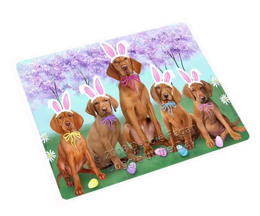 Vizslas Dog Easter Holiday Tempered Cutting Board C52137