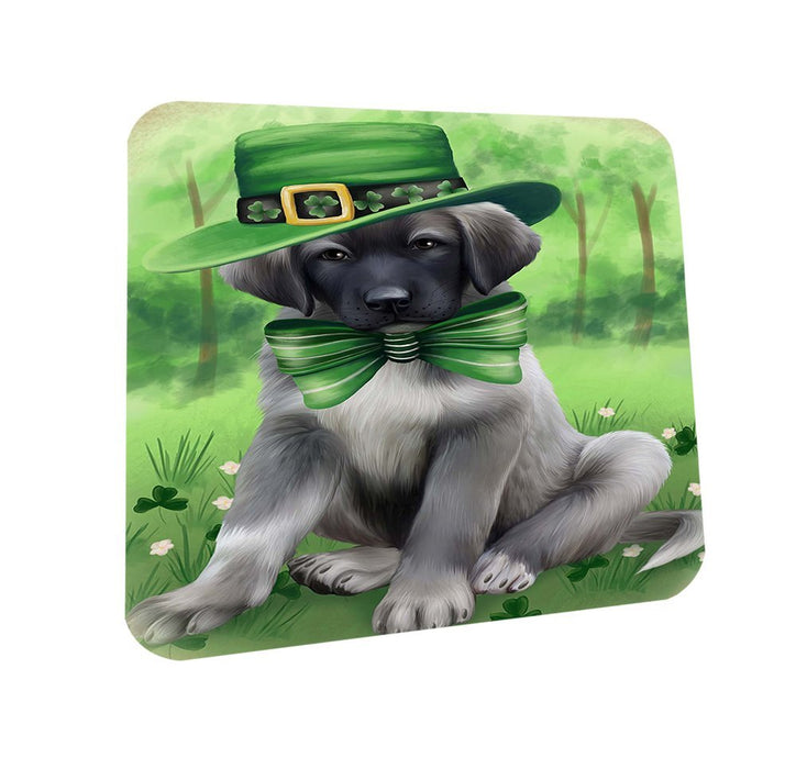 St. Patricks Day Irish Portrait Anatolian Shepherd Dog Coasters Set of 4 CST48414