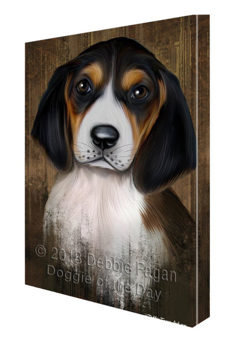 Rustic Treeing Walker Coonhound Dog Canvas Wall Art CVS61887 (8x10)