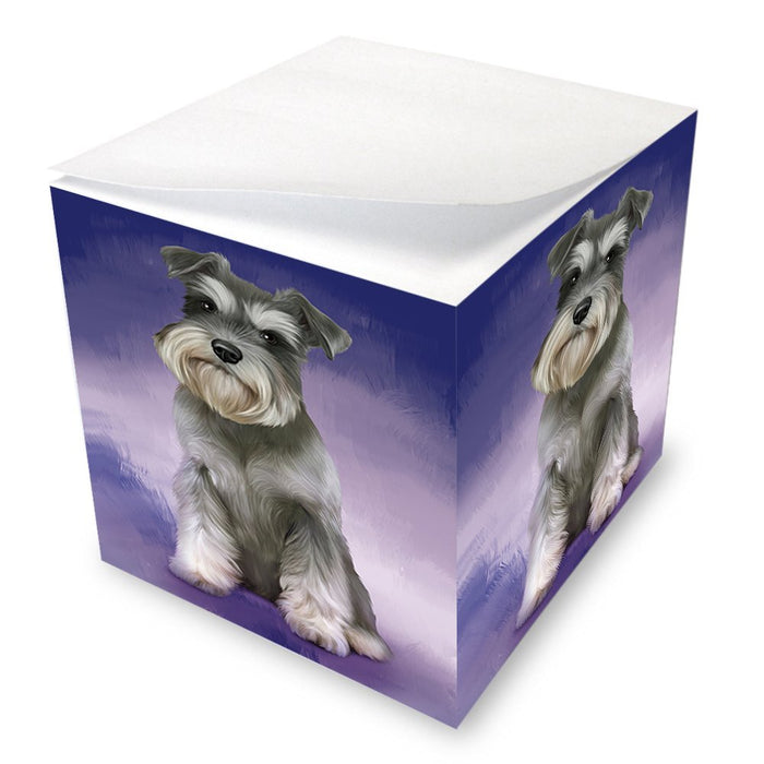Schnauzer Dog Note Cube