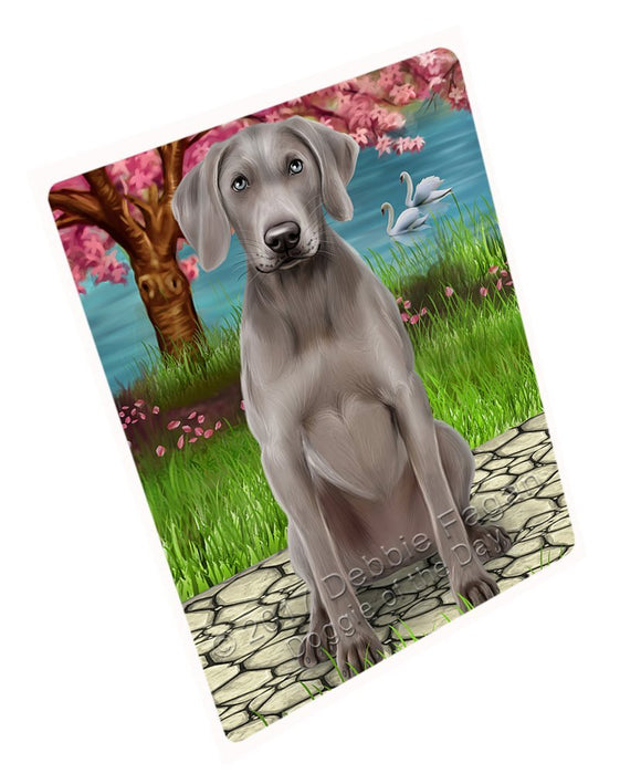 Weimaraner Dog Tempered Cutting Board C49464