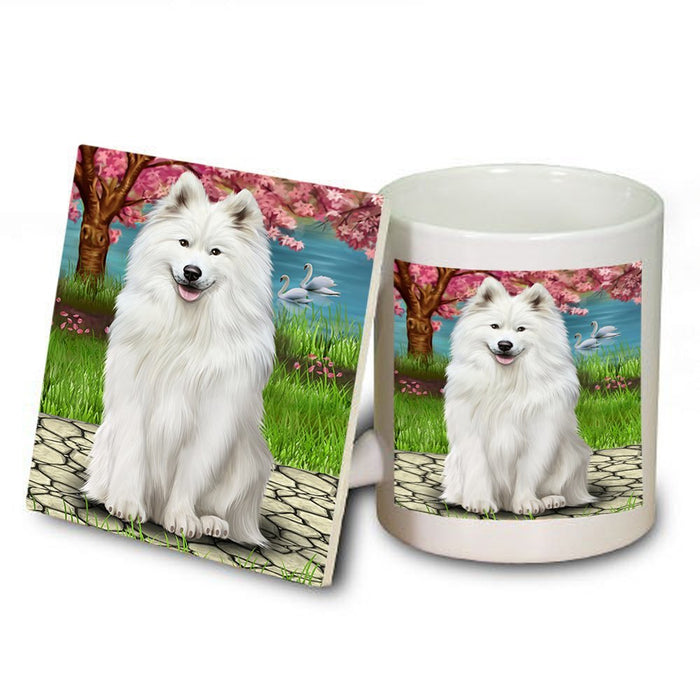 Samoyed Dog Mug and Coaster Set MUC48519