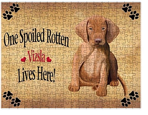 Spoiled Rotten Vizsla Puppy Dog Puzzle