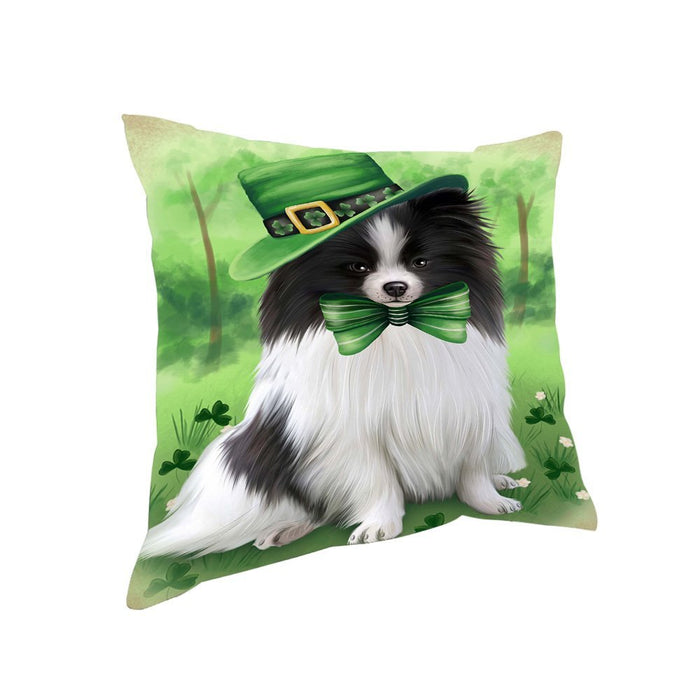 St. Patricks Day Irish Portrait Pomeranian Dog Pillow PIL52756