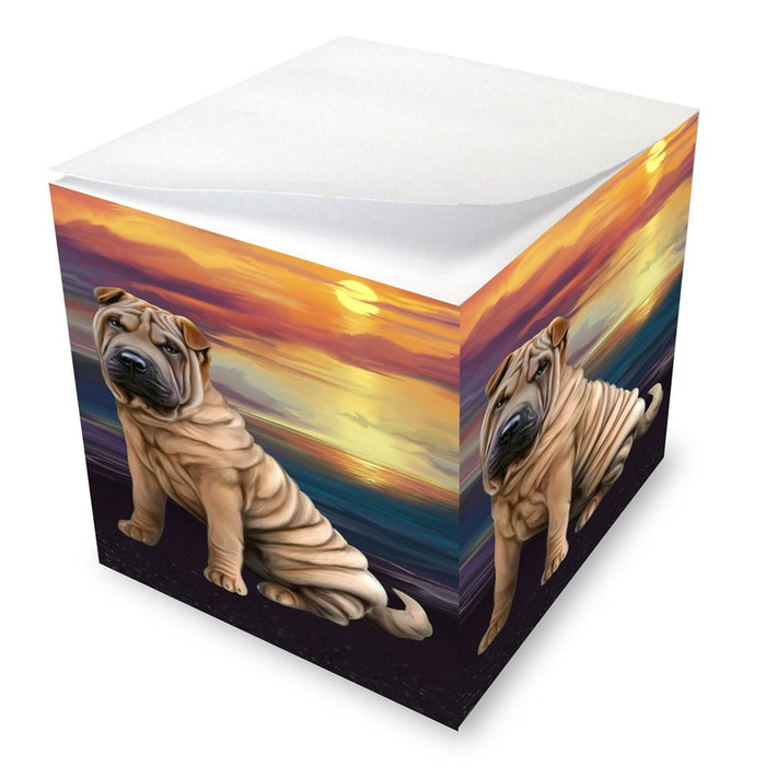 Shar-Pei Dog Note Cube