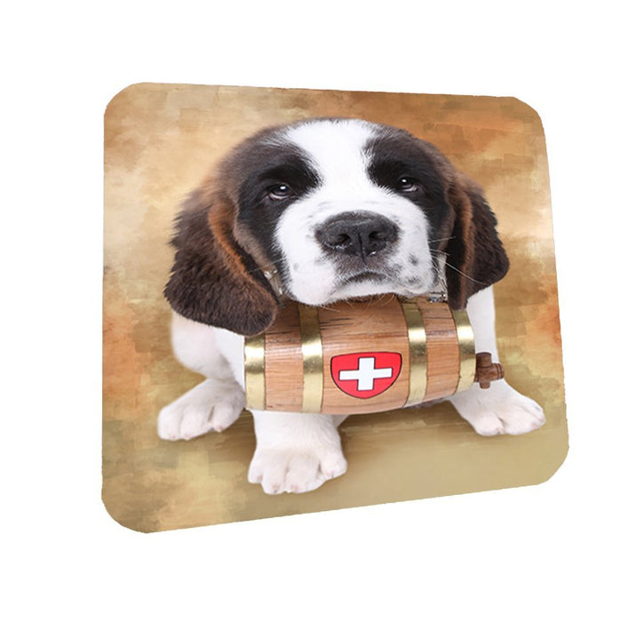 Saint Bernard Dog Coasters Set of 4