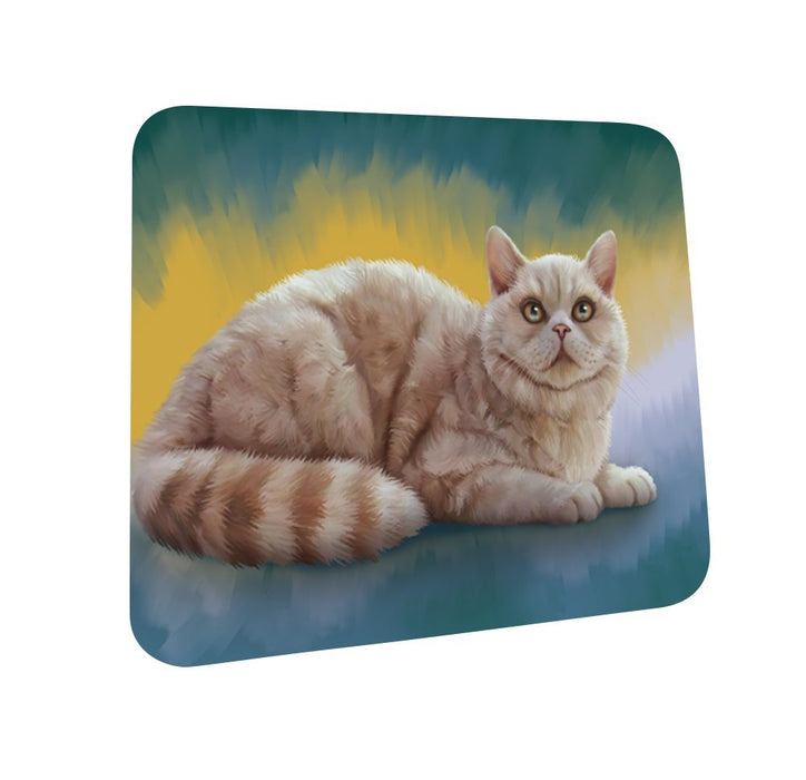 Selkirk Rex Cat Coasters Set of 4